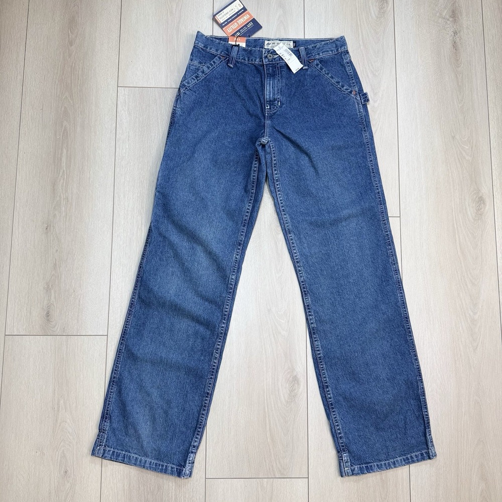 VTG Y2K American Eagle Womens 4 Carpenter Jeans AE Supply Utility Denim NWT Blue